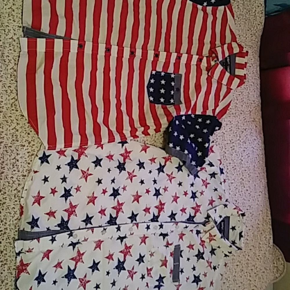 4th of July Button down shirts